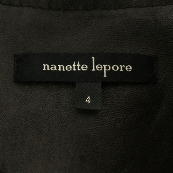 Nannette Lapore Women’s size 4. (XS/S) black moto jacket - Picture 5 of 11